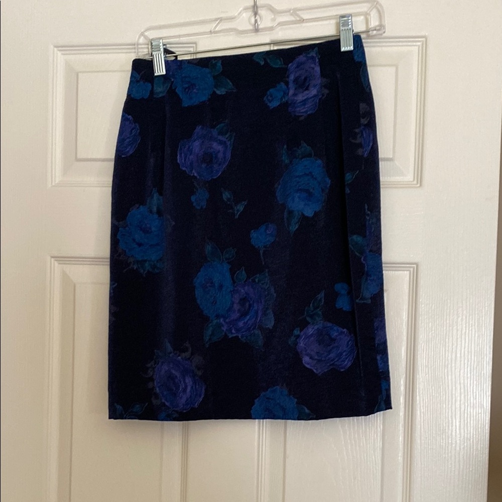 Liz Claiborne Blue Pencil Skirt Knee-Length Work